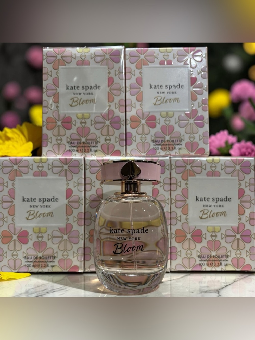 kate spade Bloom Eau de Toilette - Pink and Gold Accents
